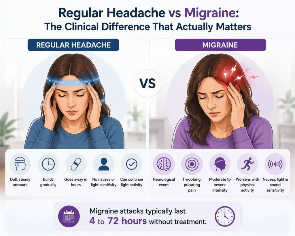 Regular Headache vs Migraine The Clinical Difference That Actually Matters
