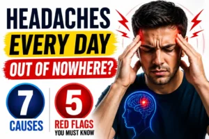 Why Am I Getting Headaches Every Day thumbnail showing sudden daily headache causes and red flags