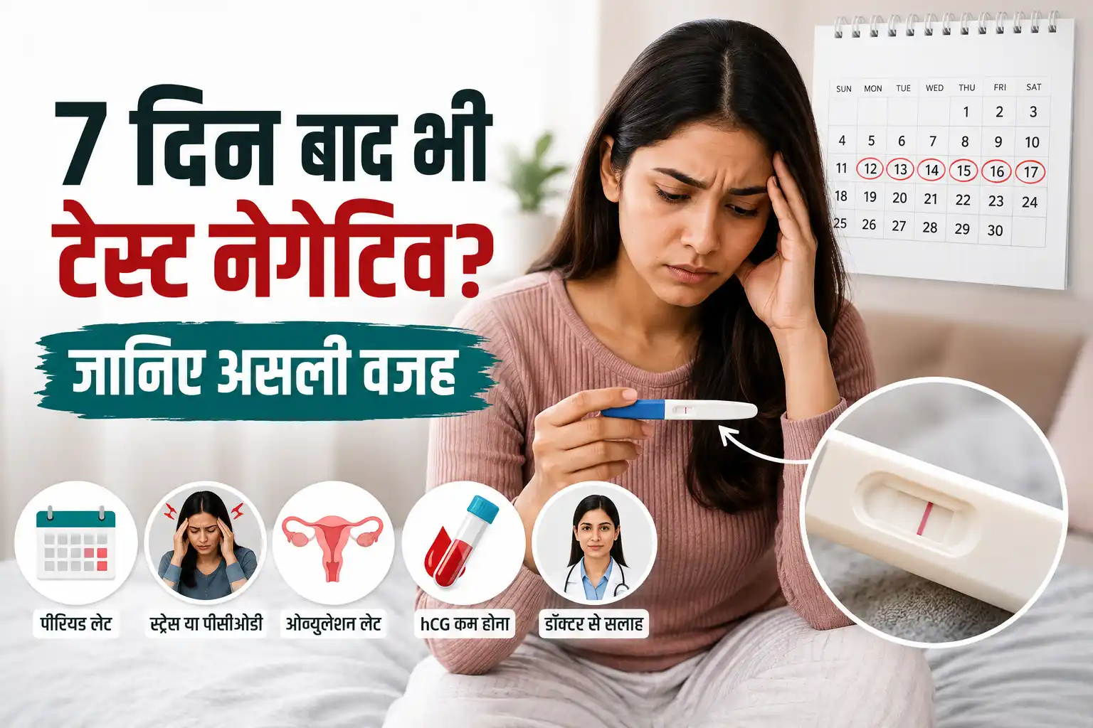 Period Miss के 7 दिन बाद भी Pregnancy Test Negative जानिए असली वजह