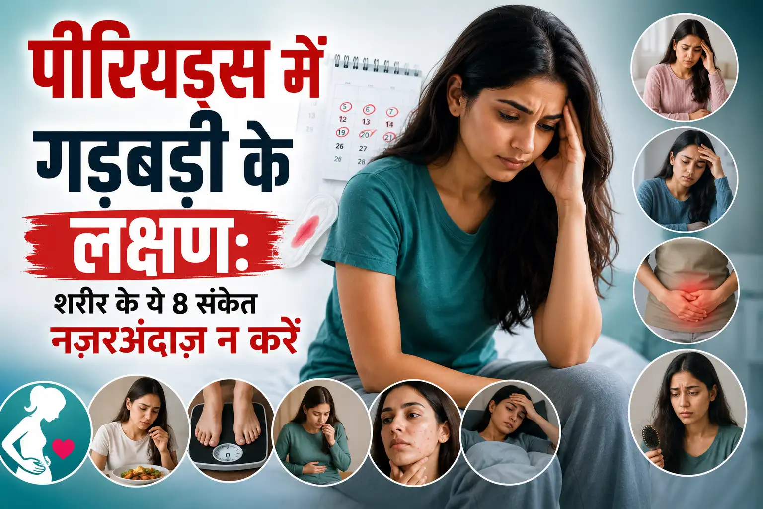 पीरियड्स में गड़बड़ी के लक्षण शरीर के ये 8 संकेत नज़रअंदाज़ न करें