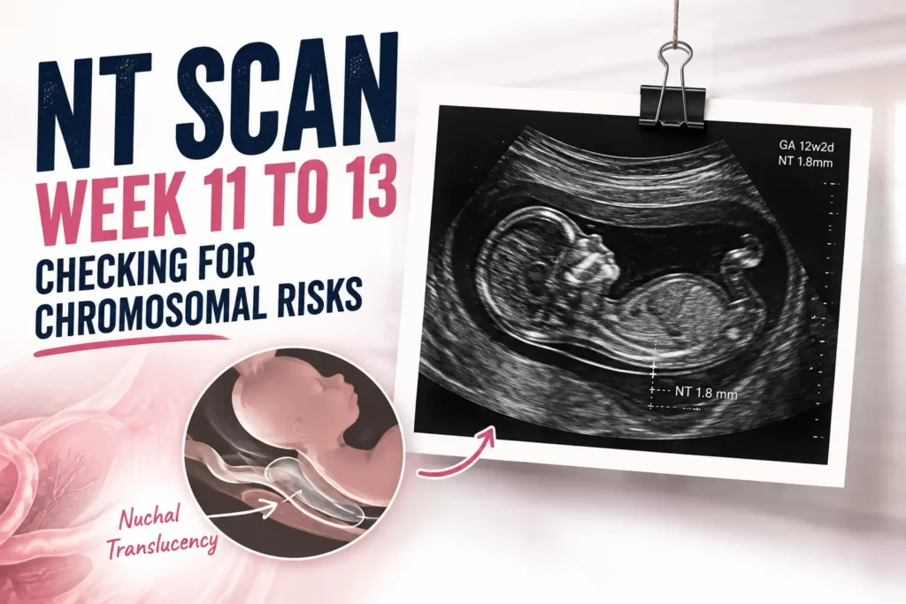 2. NT Scan First Trimester Screening (Week 11 to 13) Checking for Chromosomal Risks
