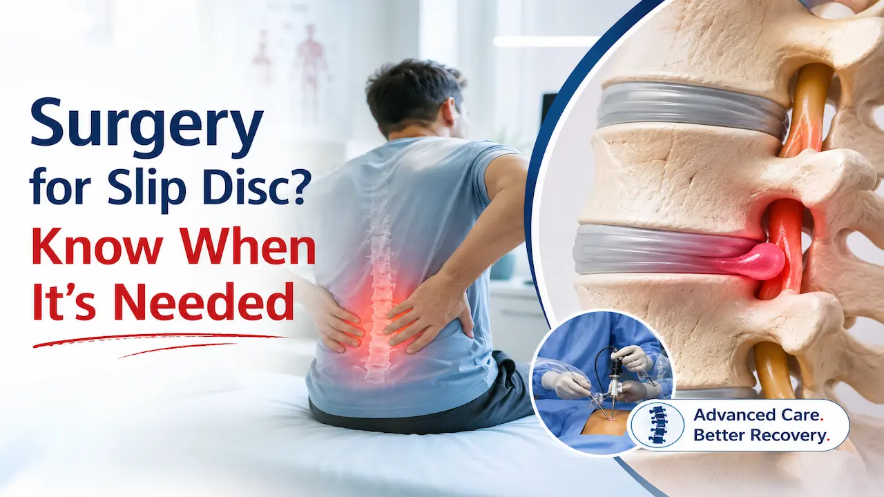Spine surgery for slip disc in Mohali with herniated disc and nerve compression
